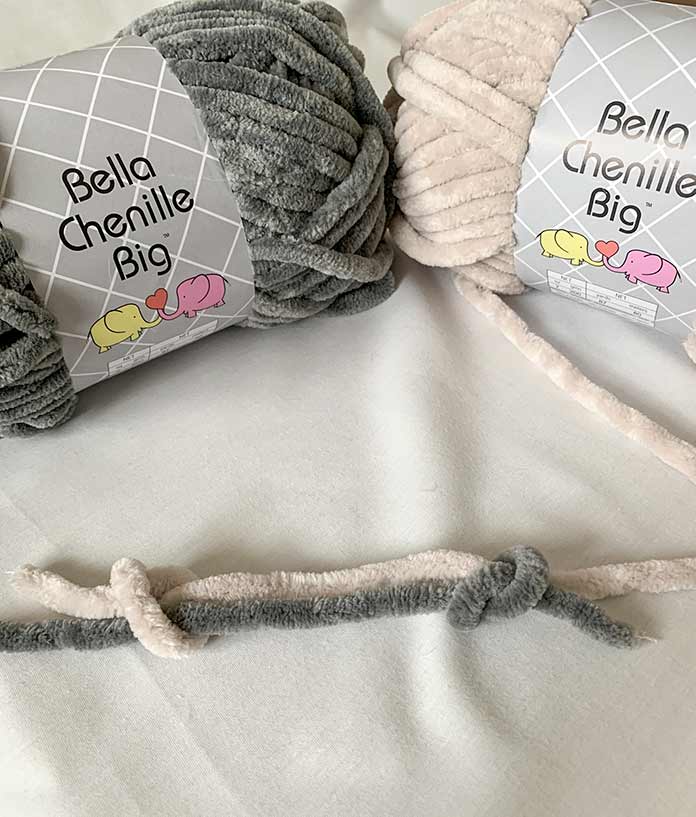 How to join skeins of Bella Chenille Big yarn