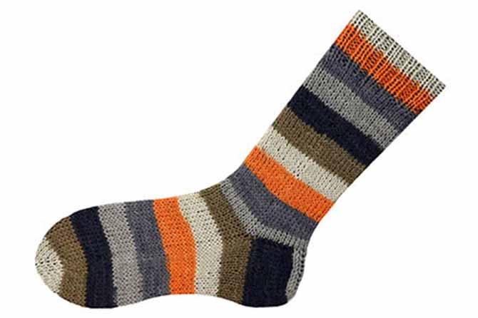 Wisdom yarns free toe-up sock is a no-nonsense pattern akin to what some knitters call "vanilla socks."