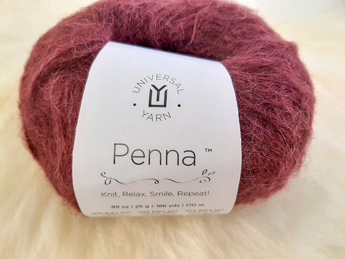  Penna in Bordeaux will be used to make an elegant feather and fan stole.