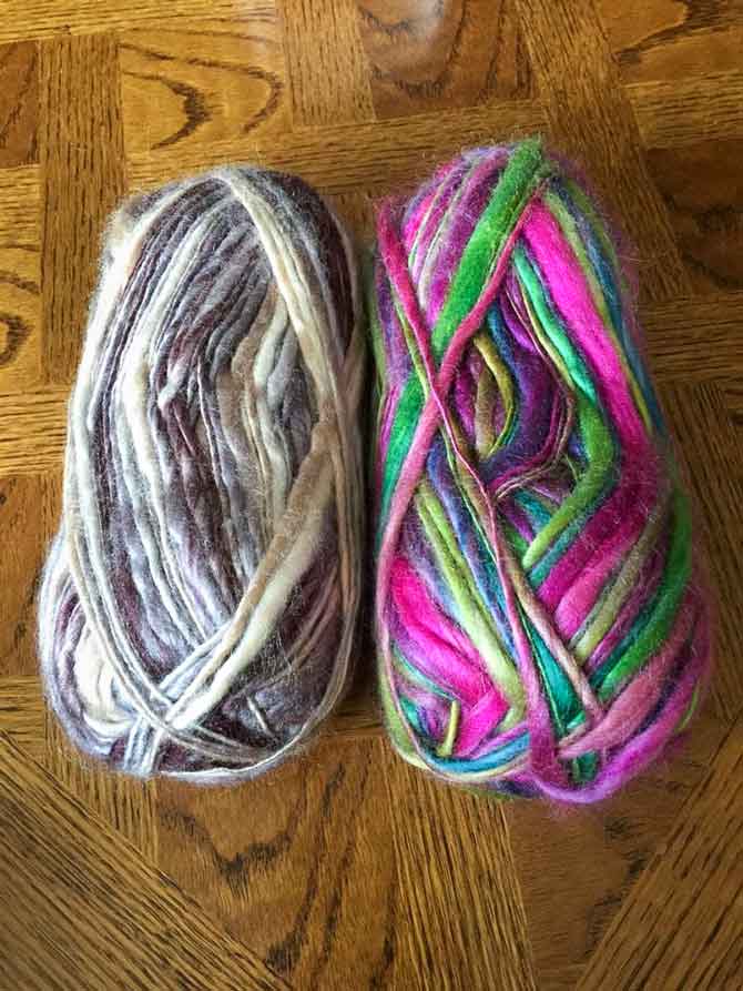 Knitting - Using some thin yarns
