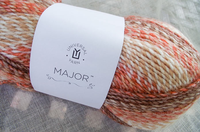 The Russet Colorway of Major is warm and inviting, like anything knit from this yarn.