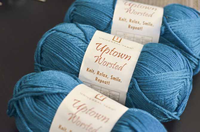 Uptown Worsted is a great choice for home accessory projects.