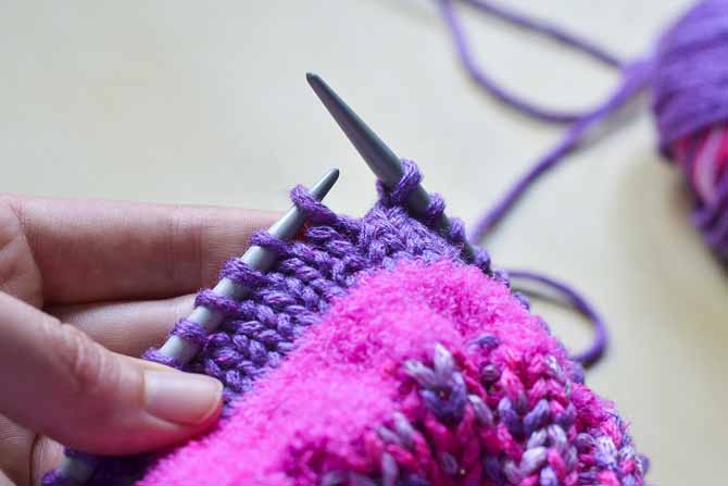 Place the last pulled-up stitch back on the needle, and you're done! You'll never know the difference.