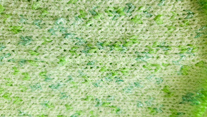 Sleeves crocheted together with a slip stitch