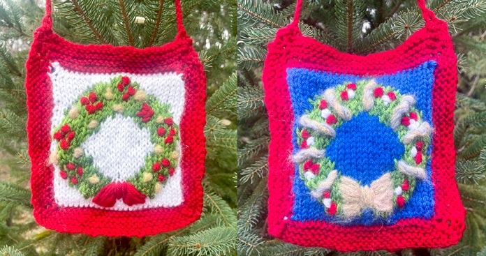 A Christmas ornament with a holiday bulb on it