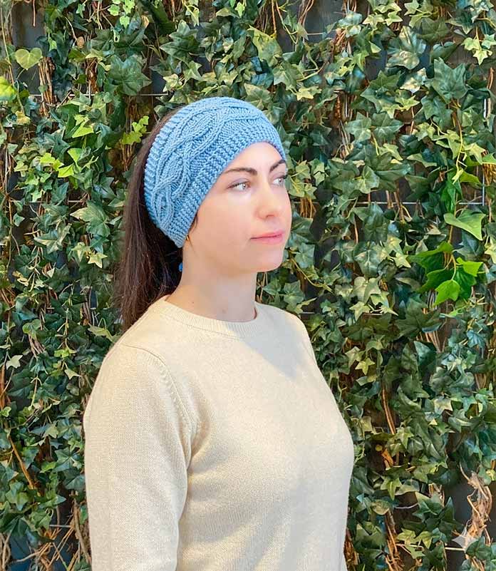 Statement Cabled Headband by Sarah Dawn for ANPTmag Issue 72; photo by Carla A. Canonico