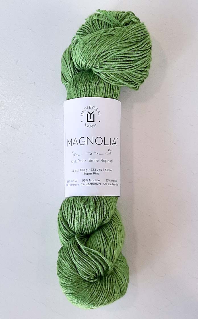 Universal Yarn Magnolia in the color Key Lime.