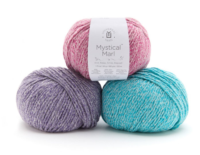 Three balls of UNIVERSAL YARN Mystical Marl