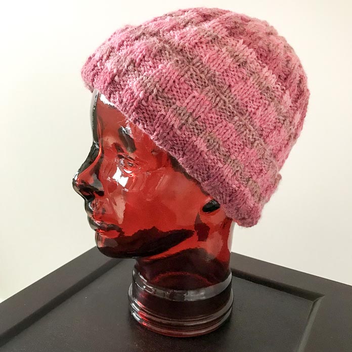 A variation of the River Rib Toque knit up in Sorbetto colorway