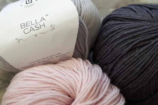 Bella Cash is a cashmere blend that knits up lavishly but at a pocketbook-friendly price.
