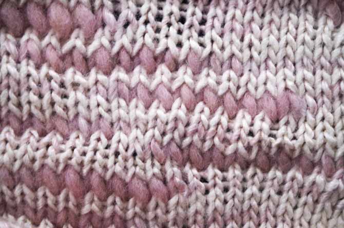 Exploring gauge with thick and thin yarn