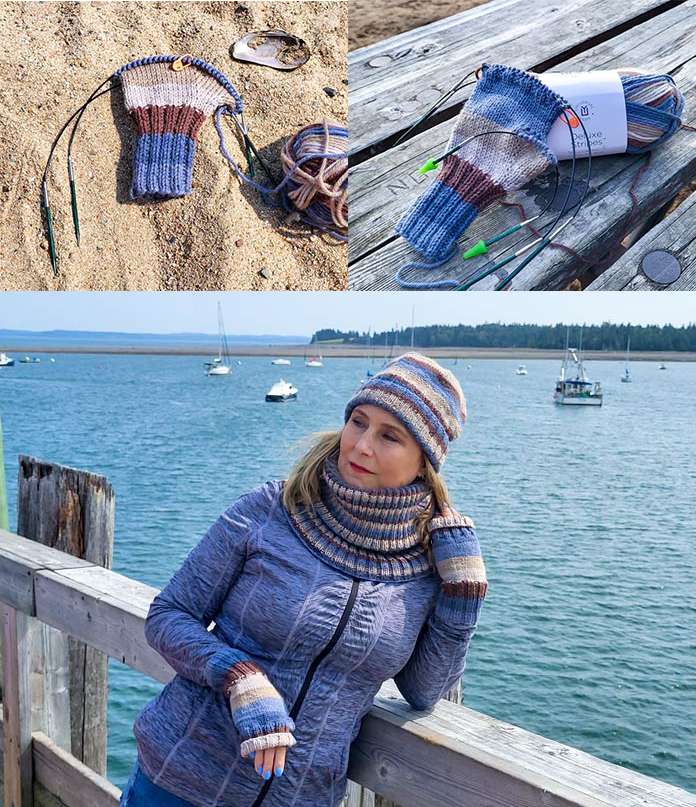 You now have the pattern for the hat and the mitts; the next pattern is for the cowl.