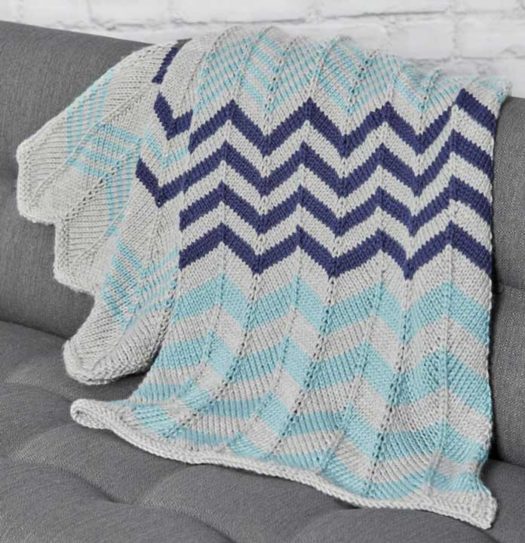 Center double decrease makes a good knitting mantra for Soft blanket
