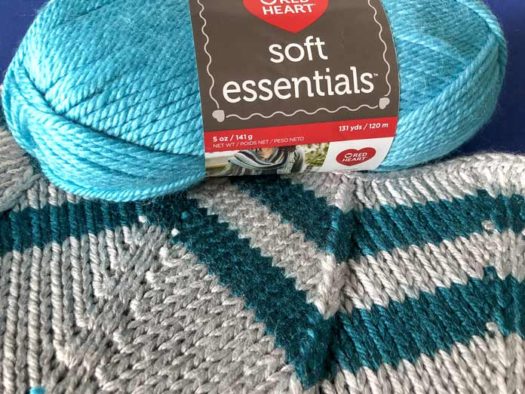 Center double decrease makes a good knitting mantra for Soft blanket